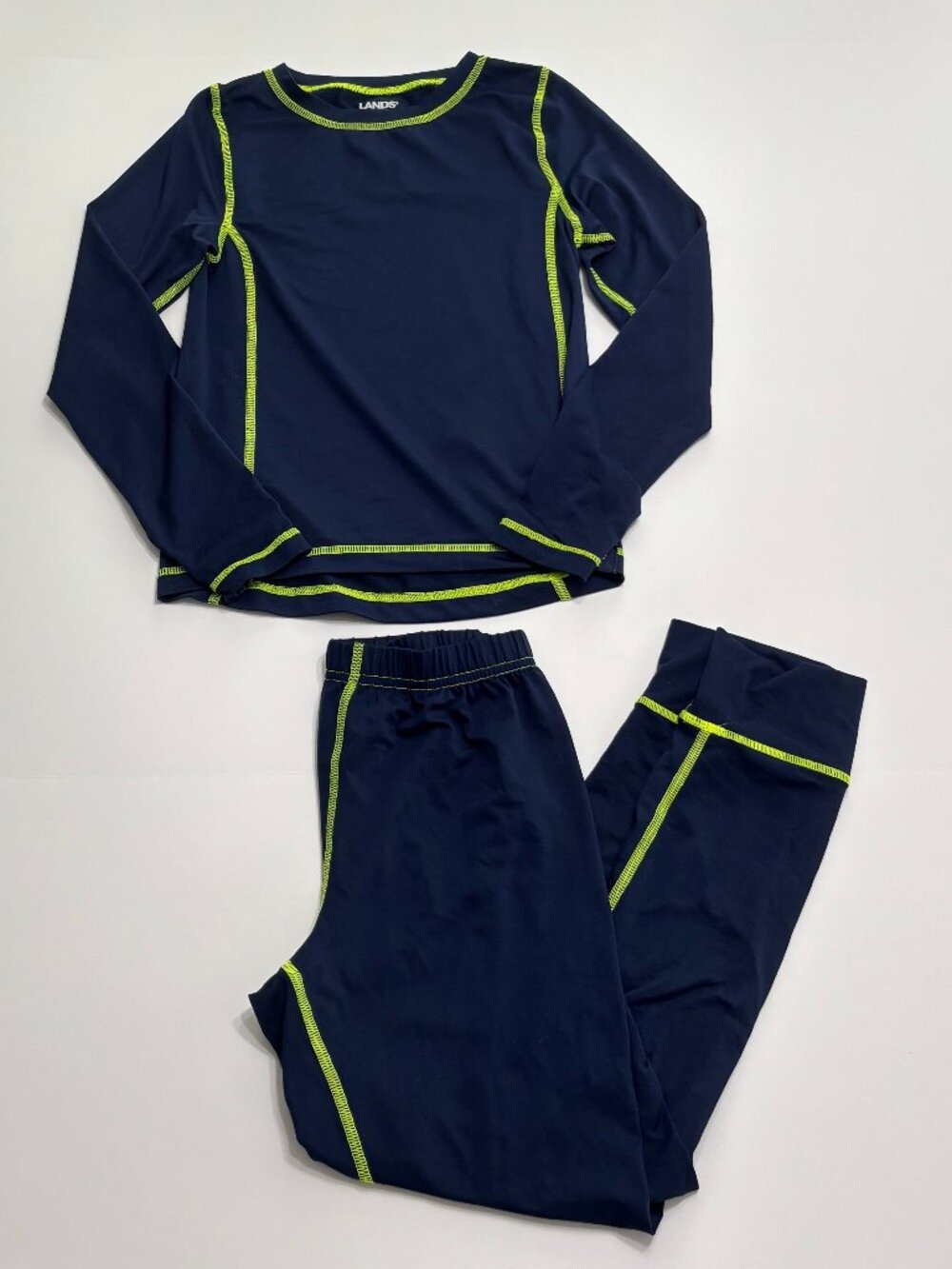 Lands End Boys Thermal Base Layer Thermaskin Set Size 6-7